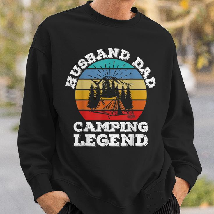 Husband Dad Camping Legend Sweatshirt Geschenke für Ihn