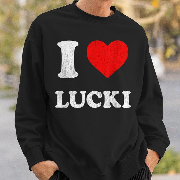 I Love Lucki Sweatshirt Gifts for Him