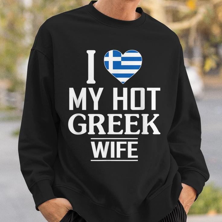 I Love My Hot Greek Wife Men Women Sweatshirt Graphic Print Unisex Gifts for Him