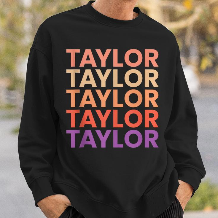 I Love Taylor Funny First Name Vintage Taylor Sweatshirt Gifts for Him