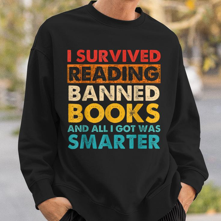 I Survived Reading Banned Books And All I Got Was Smarter Sweatshirt Gifts for Him