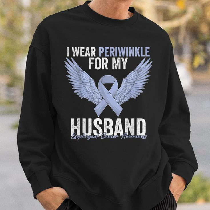 I Wear Periwinkle For My Husband Esophageal Cancer Awareness Sweatshirt Gifts for Him