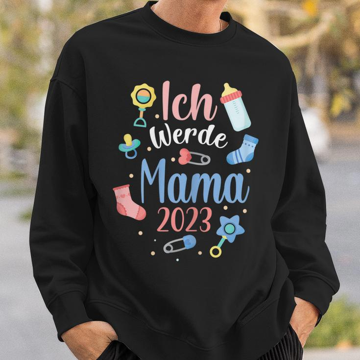Ich Werde Mama 2023 Sweatshirt, Süßes Outfit für werdende Mütter Geschenke für Ihn