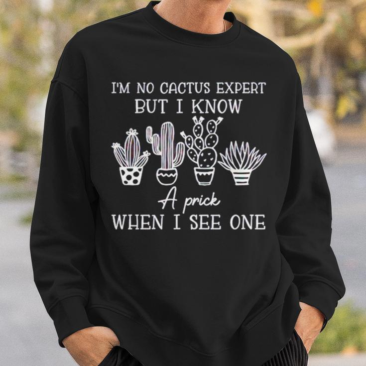 I’M No Cactus Expert But I Know A Prick When I See One Sweatshirt Gifts for Him