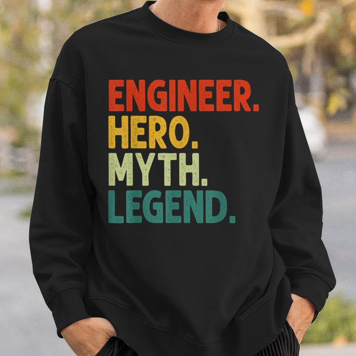 Ingenieur Held Mythos Legende Retro Vintage-Technik Sweatshirt Geschenke für Ihn