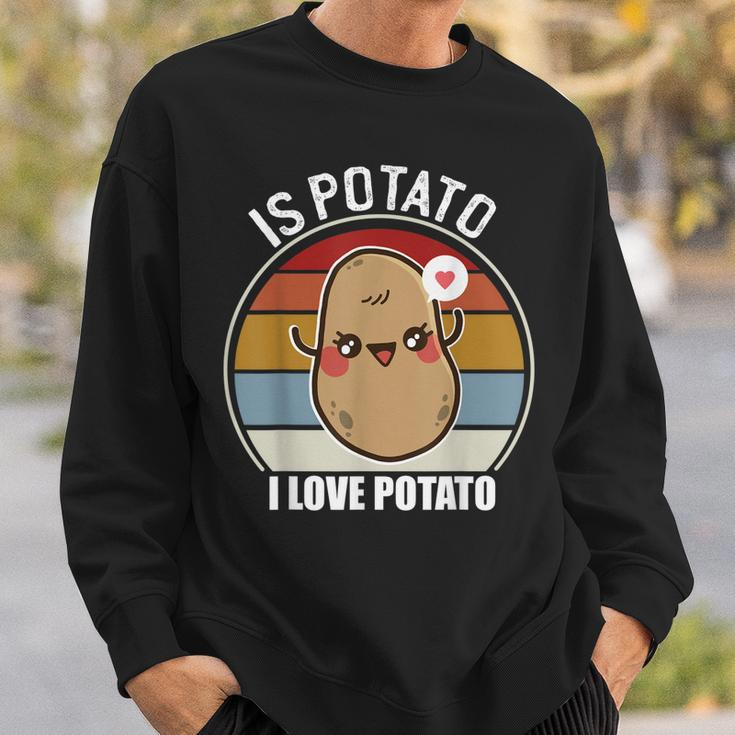 Is Potato In Television As Seen On Late Night Kawaii Potato Sweatshirt Gifts for Him