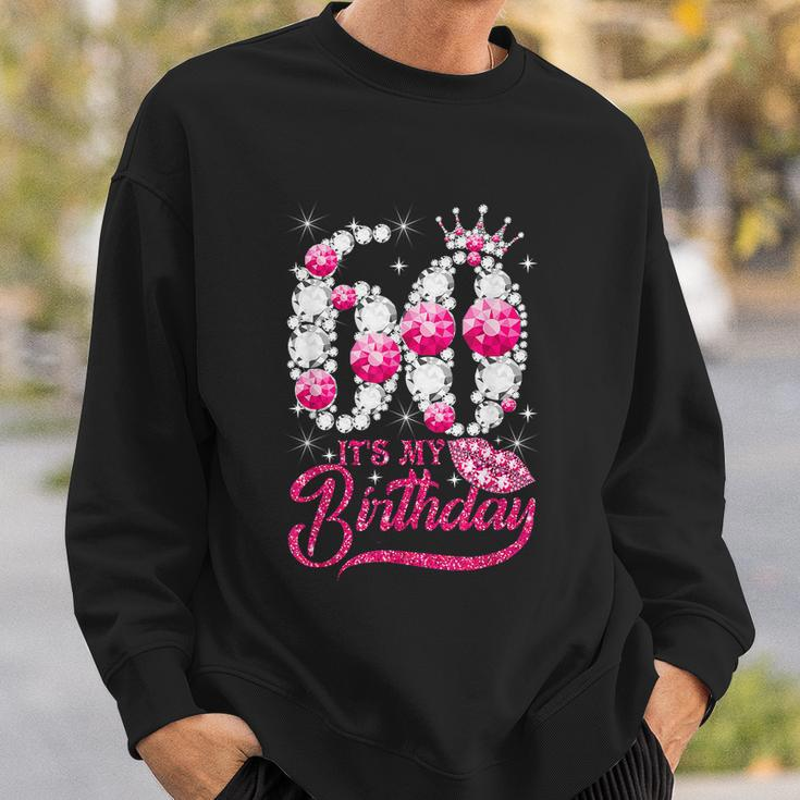 Its My 60Th Birthday Cute Gift Queen 60 Years Old Shoes Crown Diamond Gift Sweatshirt Gifts for Him