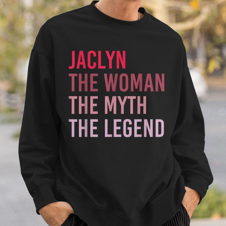 Jaclyn The Woman Myth Legend Personalized Name Birthday Gift Sweatshirt Gifts for Him