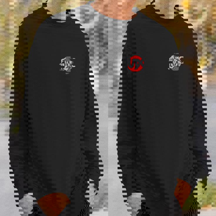 Judo-Sport Sweatshirt Schwarz mit Rotem Logo, Kampfsport Bekleidung Geschenke für Ihn