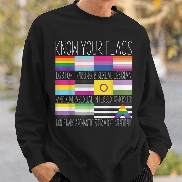 Know Your Flags - Lgbtq Gay Pride Flag Transgender Sweatshirt Gifts for Him