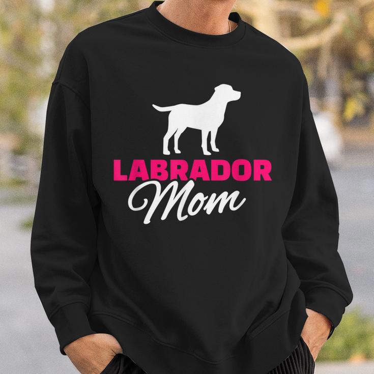 Labrador Mom Sweatshirt mit Hunde-Silhouette, Ideal für Hundefreundinnen Geschenke für Ihn