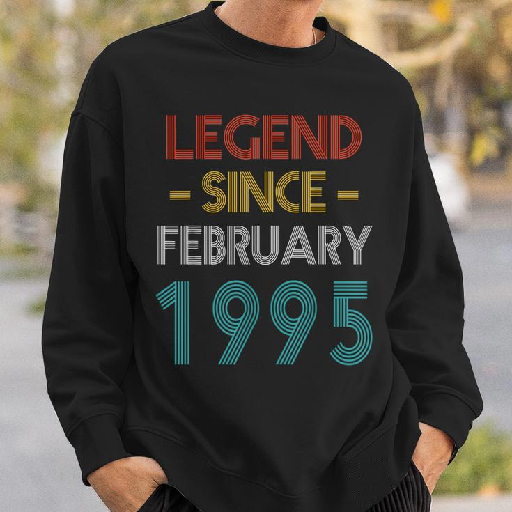 Legend Since Februar 1995 Vintage Geburtstag Sweatshirt Geschenke für Ihn