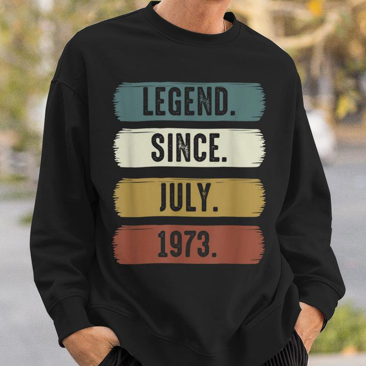 Legend Since Juli 1973 Lustiger 49 Jahre Geburtstag Sweatshirt Geschenke für Ihn