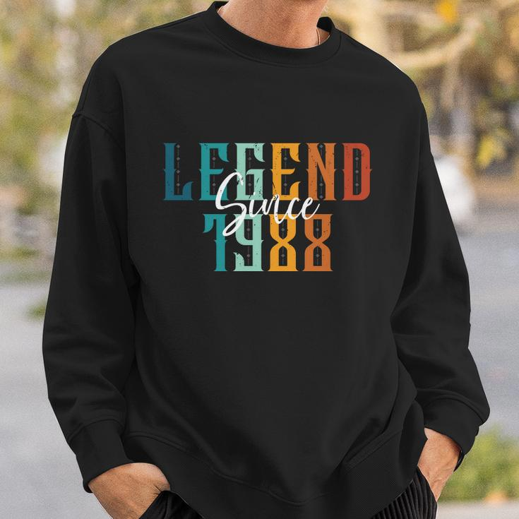 Legend Since 1988 Vintage Typography Sweatshirt Gifts for Him