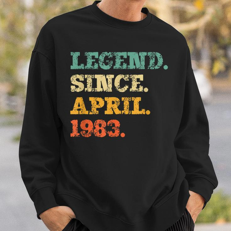 Legend Since April 1983 Funny 40Th Birthday 40 Years Old Sweatshirt Gifts for Him