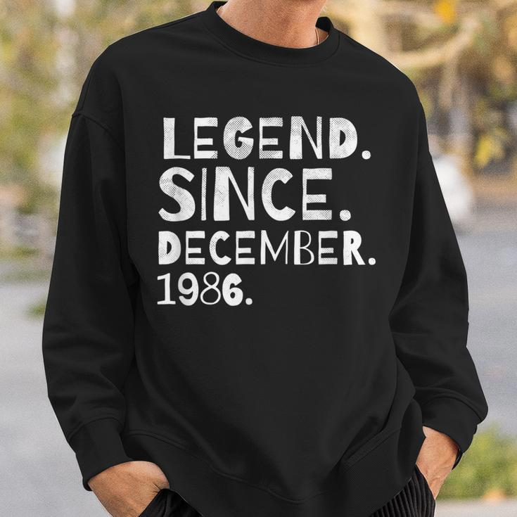 Legende Seit Dezember 1986 Sweatshirt für Geburtstagsfeier Geschenke für Ihn