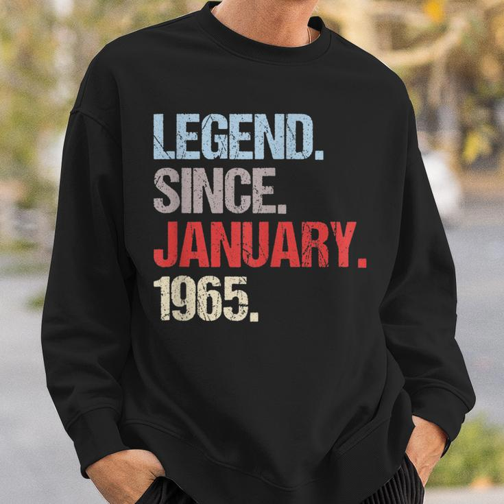 Legende Seit Januar 1965 Jahrgang Geburtstag Sweatshirt Geschenke für Ihn