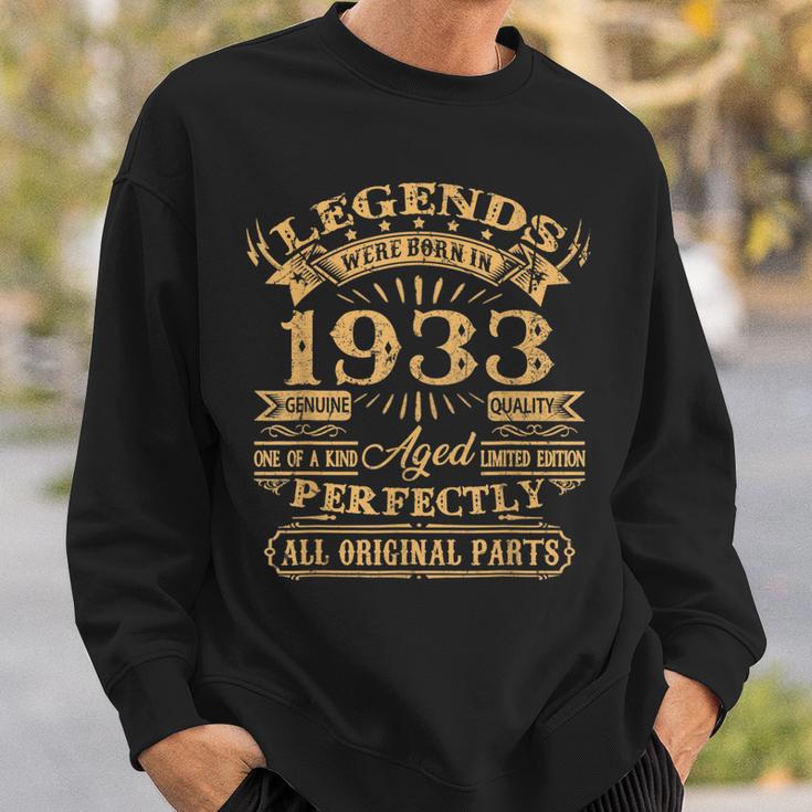 Legenden 1933 Jahrgang Sweatshirt, 90. Geburtstag Mann V2 Geschenke für Ihn