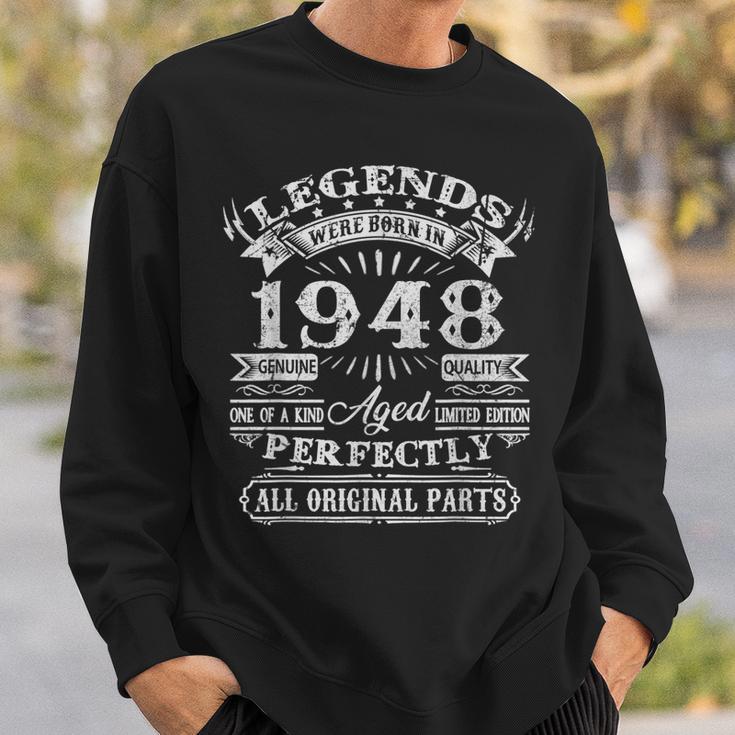 Legenden 1948 Geboren Sweatshirt, 75. Geburtstag Mann Feieridee Geschenke für Ihn