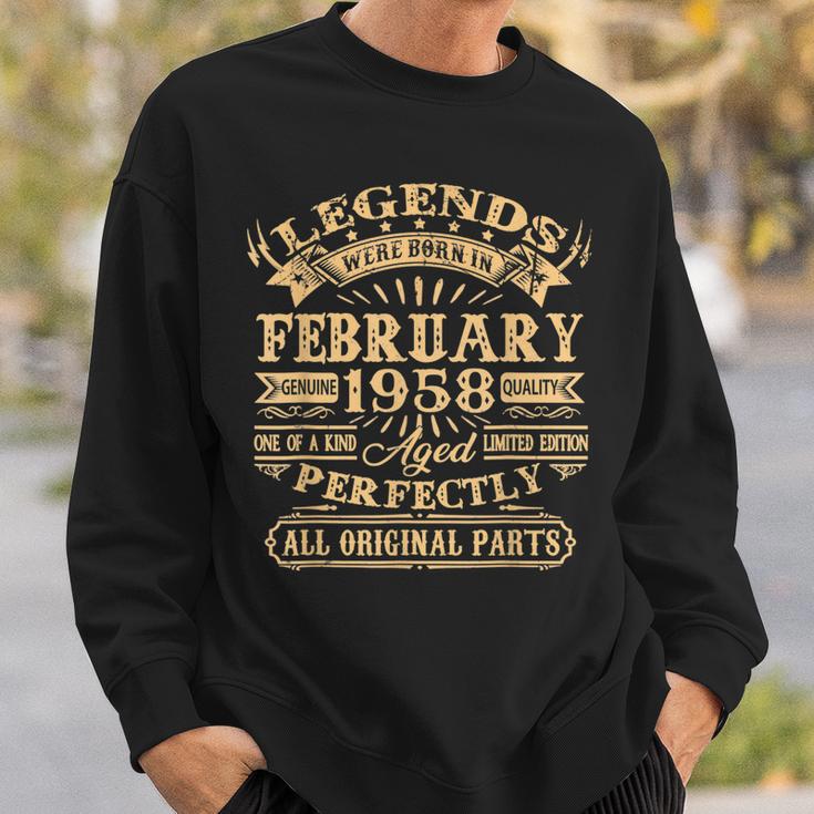 Legenden 1958 Geburtstag Sweatshirt, 65 Jahre Mann Jubiläum Geschenke für Ihn