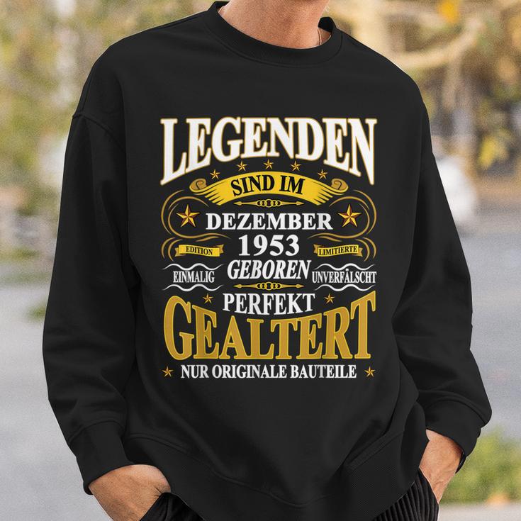 Legenden Dezember 1953 Geburtstag Sweatshirt, Lustiges 70. Jubiläums Tee Geschenke für Ihn