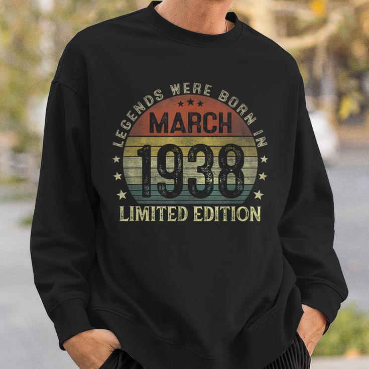 Legenden Wurden Im März 1938 Geschenk 85 Geburtstag Mann V3 Sweatshirt Geschenke für Ihn