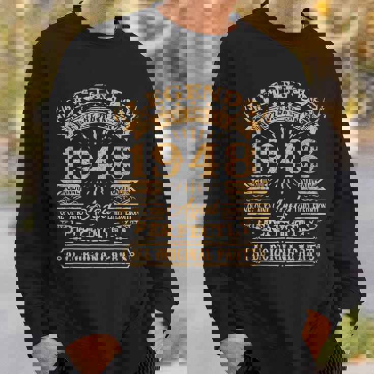 Legends Born In 1948 Vintage 75Th Birthday 75 Years Old V2 Sweatshirt Gifts for Him Legends Born In 1948 Vintage 75Th Birthday 75 Years Old V2 Sweatshirt Gifts for Him