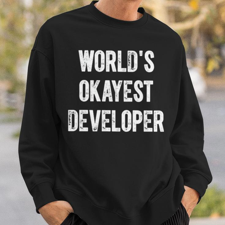 Lente Game Dev World Okayest DeveloperSweatshirt Gifts for Him