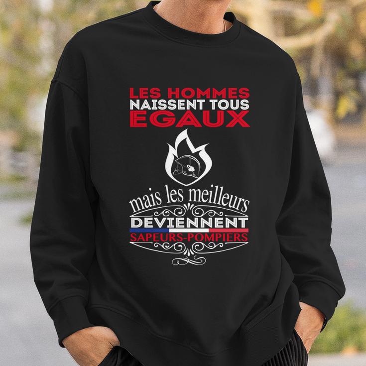 Les Meilleurs Deviennent Sapeurs-Pompiers Sweatshirt Geschenke für Ihn