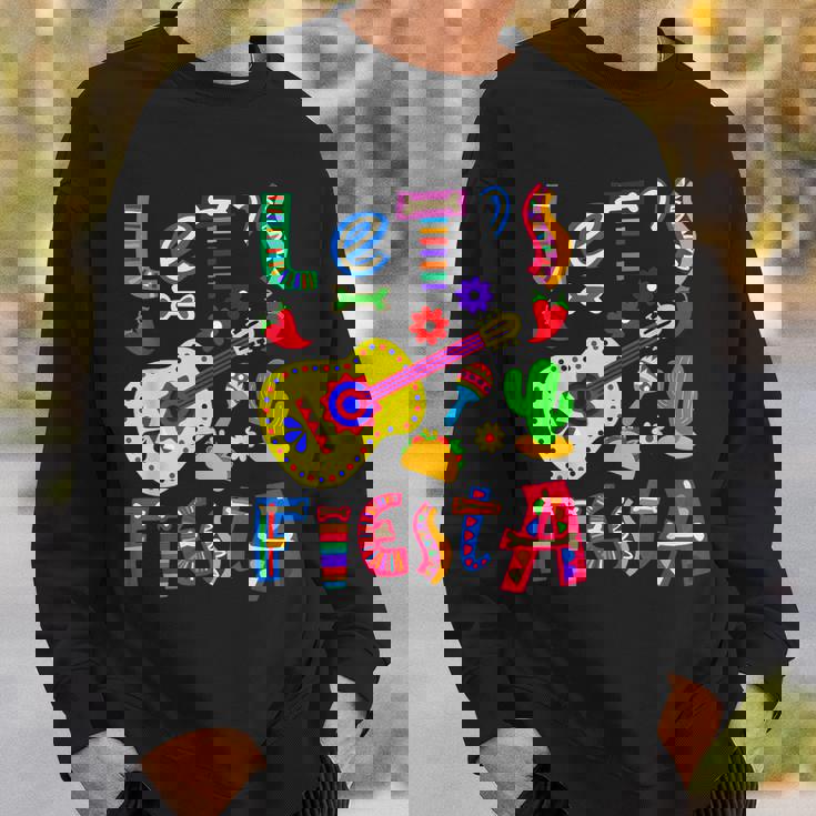 Lets Fiesta Cinco De Mayo Mexican Guitar Fiesta Sweatshirt Gifts for Him