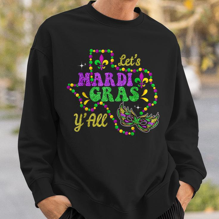 Lets Mardi Gras Yall New Orleans Fat Tuesdays Carnival Sweatshirt Gifts for Him