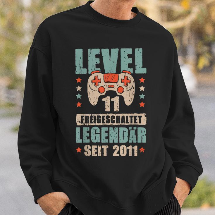 Level 11 Jahre Geburtstags Junge Gamer 2011 Geburtstag Sweatshirt Geschenke für Ihn