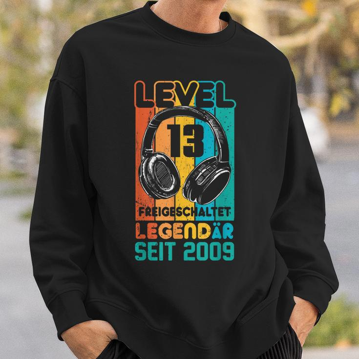 Level 13 Jahre Geburtstags Junge Gamer 2009 Geburtstag Sweatshirt Geschenke für Ihn