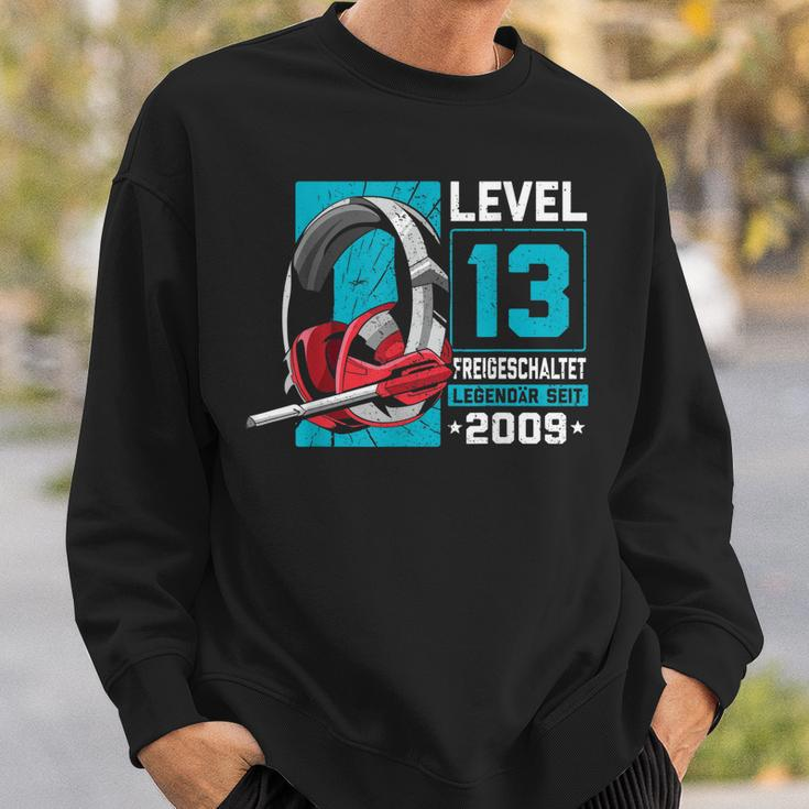 Level 13 Jahre Geburtstags Junge Gamer 2009 Geburtstag V2 Sweatshirt Geschenke für Ihn