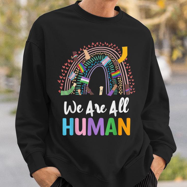 Lgbtq Wir Sind Alle Menschen Sweatshirt Geschenke für Ihn