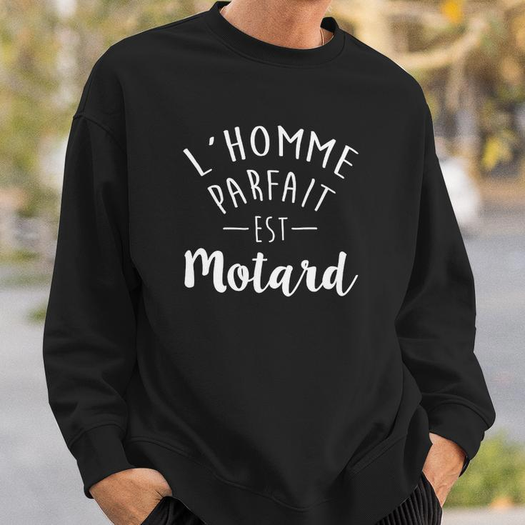 Lhomme Parfait Est Motard Sweatshirt Geschenke für Ihn