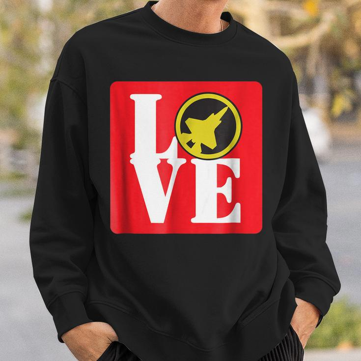Love F35 Lightning Ii Air Force Military Jet Sweatshirt Gifts for Him