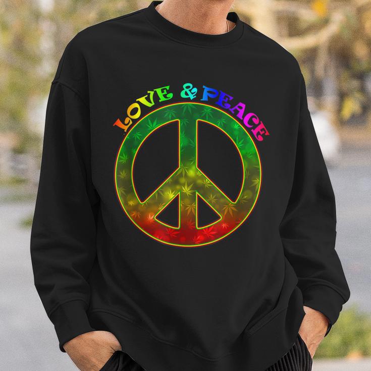 Love Peace 60Er 70Er Jahre Hippie-Kostüm Sweatshirt Geschenke für Ihn