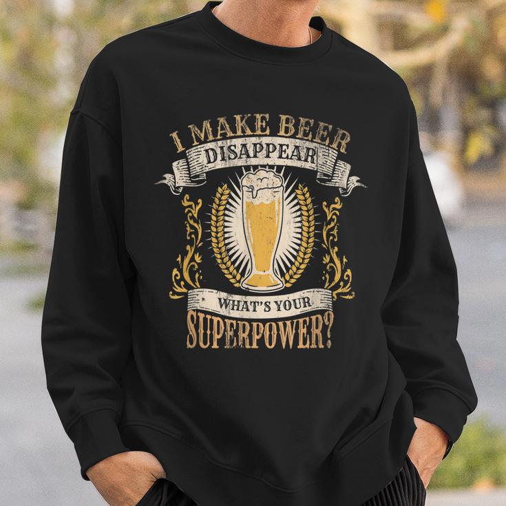 Lustig Dass Ich Bier Verschwinden Lasse Sweatshirt Geschenke für Ihn