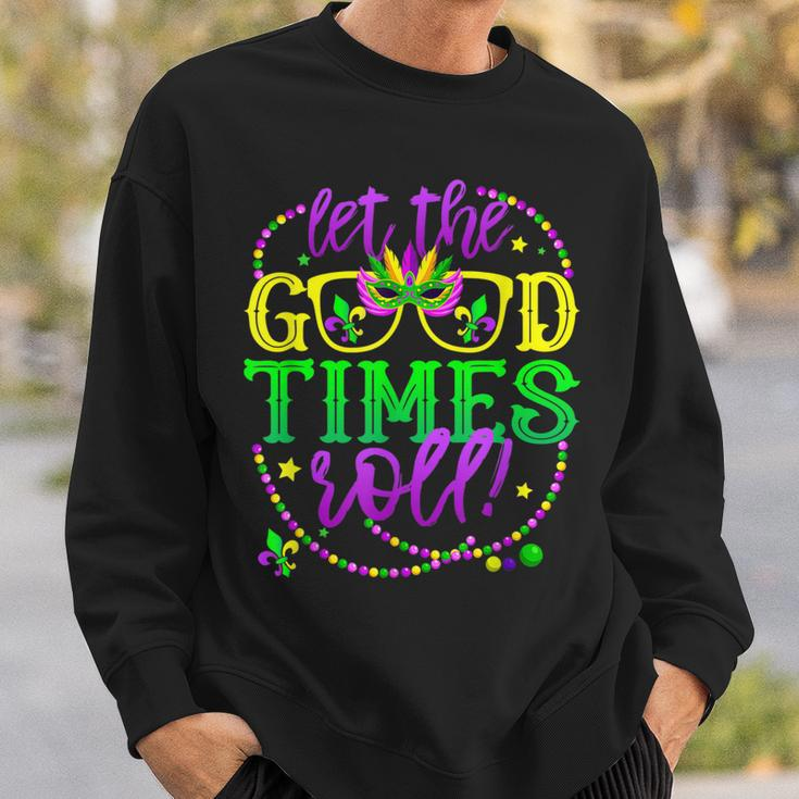 Mardi Gras Let The Good Times Roll Fleur De Lis Sweatshirt Gifts for Him