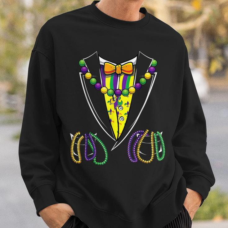 Mardi Gras Tuxedo Suit Gentlemen Festival Parade Costume Men Women Sweatshirt Graphic Print Unisex Gifts for Him
