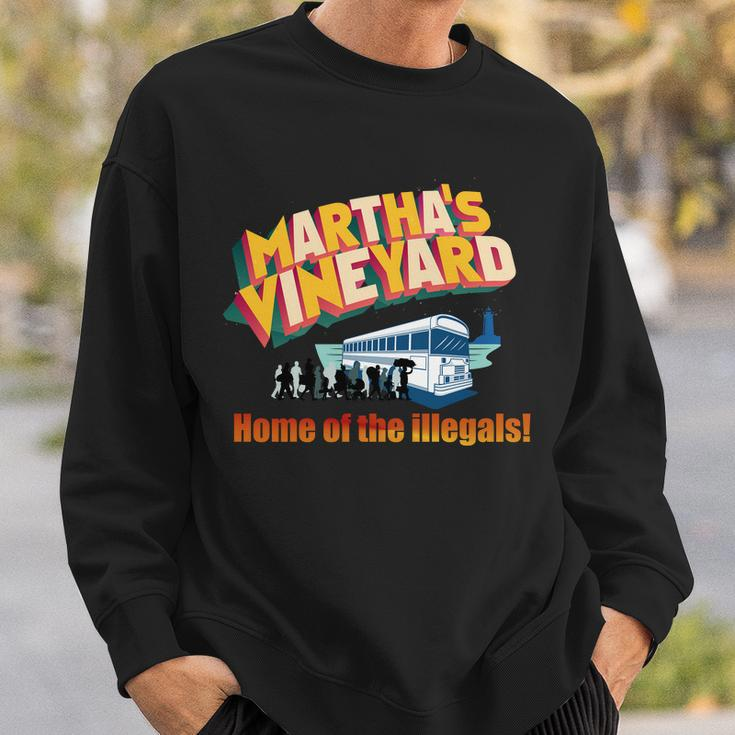 Marthas Vineyard Home Of The Illegals Funny Sweatshirt Gifts for Him