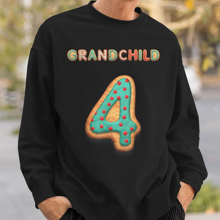 Matching Grandchild Number Christmas Pajamas 4  Men Women Sweatshirt Graphic Print Unisex Gifts for Him