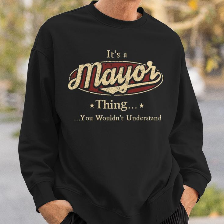 Mayor Personalized Name Gifts Name Print S With Name Mayor Sweatshirt Gifts for Him