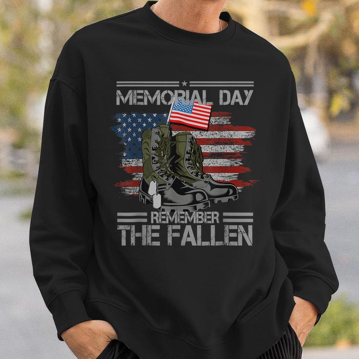 Memorial Day Remember The Fallen Veteran Military Vintage Sweatshirt Gifts for Him