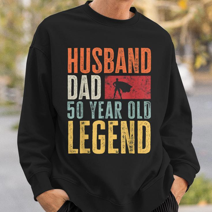 Mens 50Th Birthday Dad Husband Legend Funny Vintage 50 Years Old Sweatshirt Gifts for Him