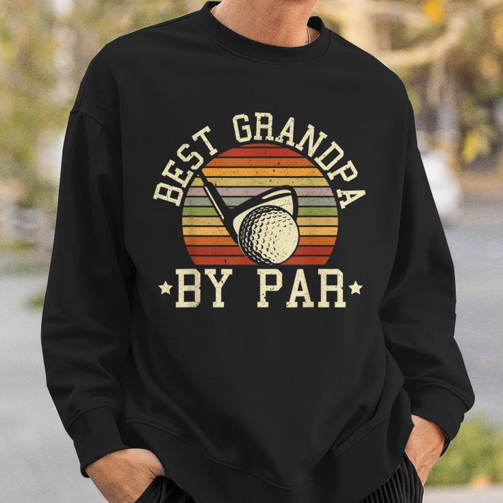 Mens Best Grandpa By Par Golfer Golfing Ball And Club Sport Men Women Sweatshirt Graphic Print Unisex Gifts for Him