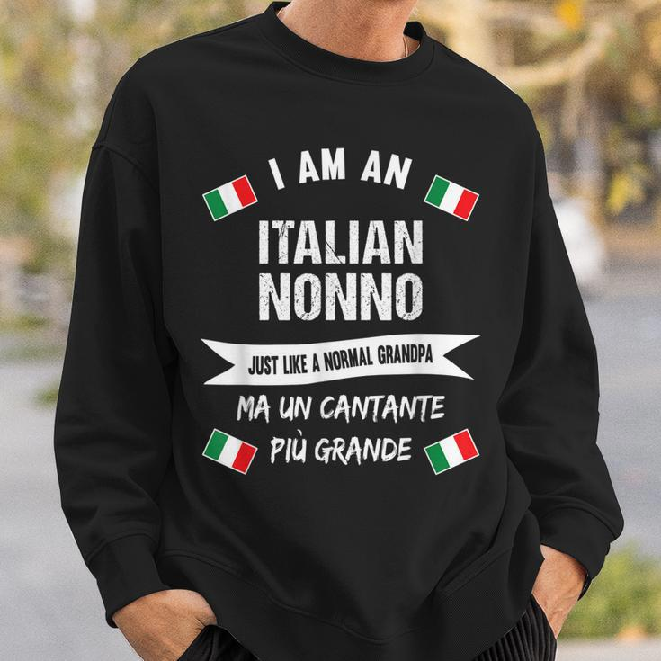 Mens Best Italian Nonno - Great Italian Grandpa And Singer Sweatshirt Gifts for Him