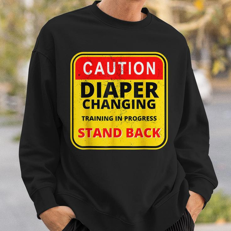 Mens Daddy Diaper Kit New Dad Survival Dads Baby Changing Outfit Sweatshirt Gifts for Him