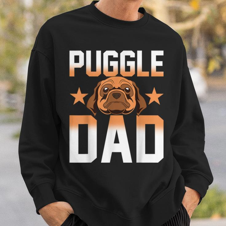 Mens Daddy Puggle Dad Dog Owner Dog Lover Pet Animal Puggle Sweatshirt Gifts for Him